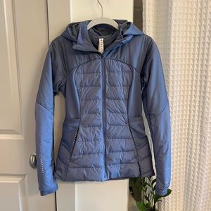 Lululemon Athleta Down For It All Jacket in Peri Purple